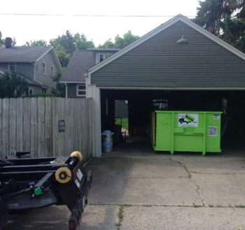 Bin There Dump That Dumpster in Garage